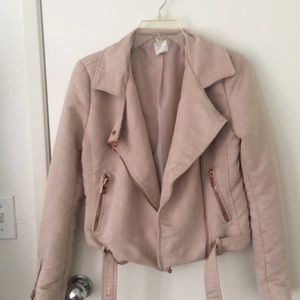Faux Suede moto jacket - Lauren Conrad size 4